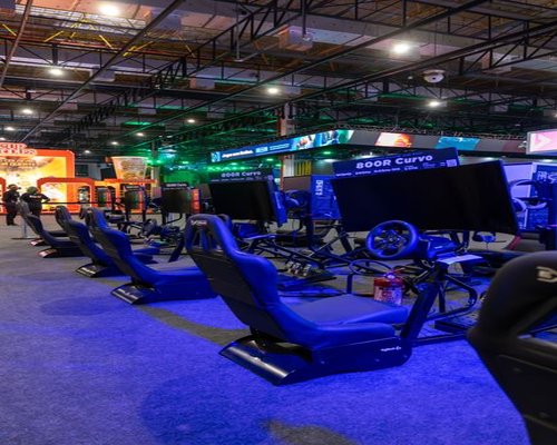 Gaming technology and esports exhibition setup